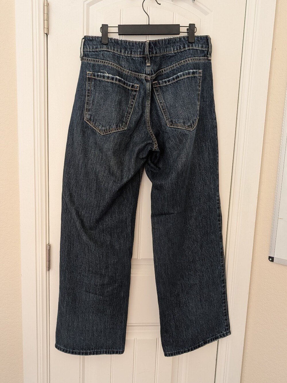 Low Rise Baggy Wide Leg Jean Size 8 Dark Wash - Picture 5 of 6